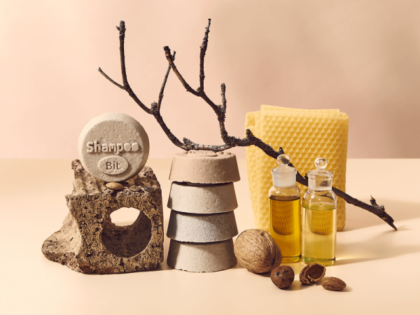 Festes Shampoo-Rosenrot