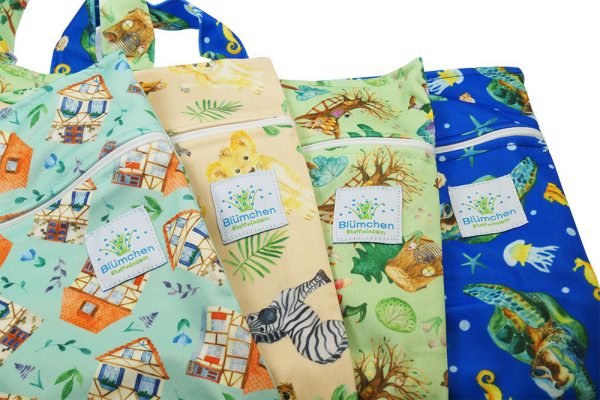 Nasstasche/Wetbag - Blümchen – Bild 2