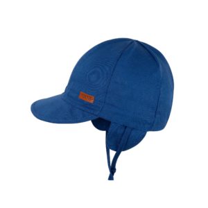 Baby Sommermützchen mit Schirm und Ohrenschutz zum Binden - Pure Pure by Bauer