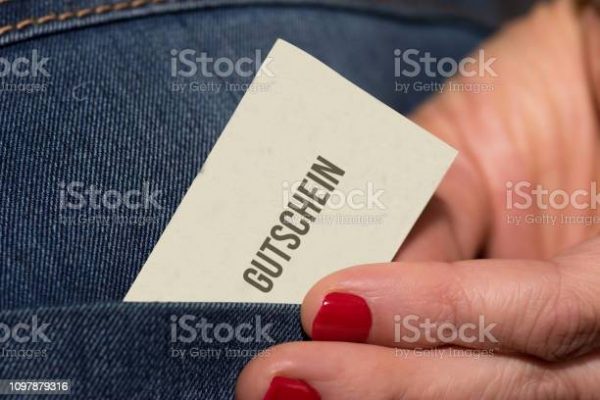 Gutscheine für einen Einkauf