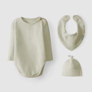 Erstlingsset Body/Mütze/Slub - Snug