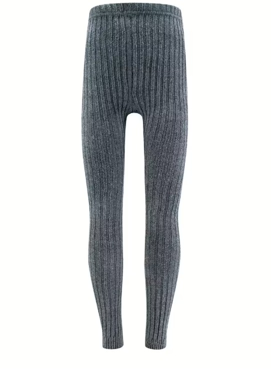 Leggings Dick Struktur Wolle/Baumwolle 901212 - Ewers